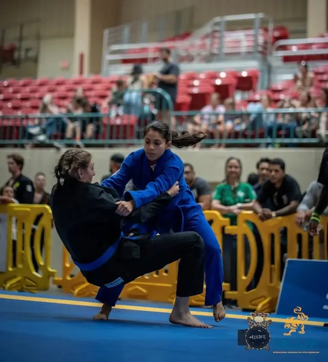 Martial arts students training
